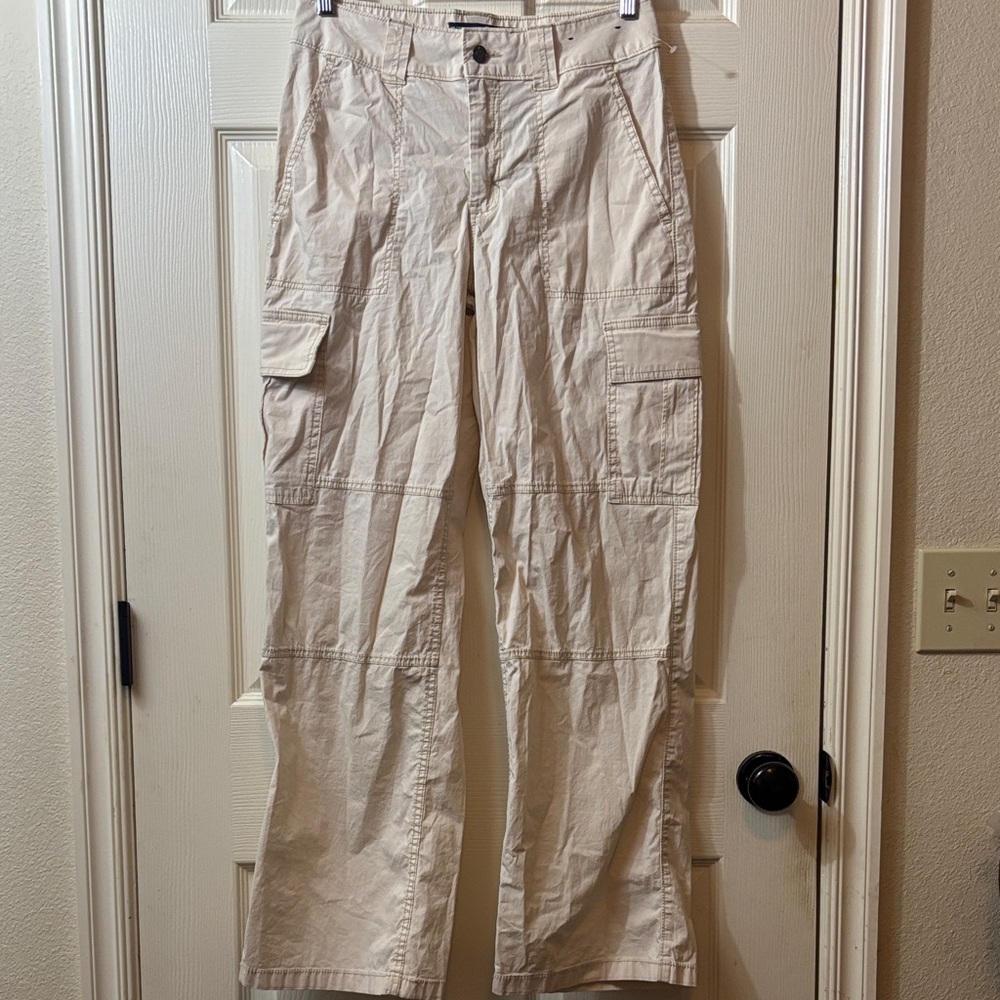 Hollister Cream High-Rise Vintage Baggy Pants w26r